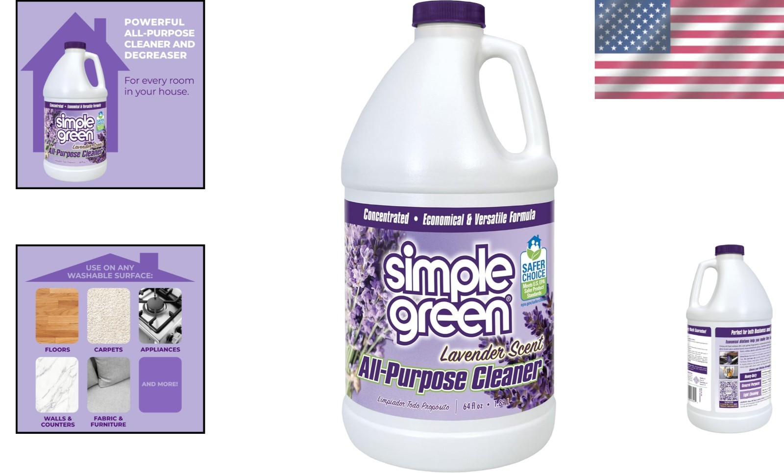 Concentrated Lavender All-Purpose Cleaner 64 Fl Oz – EPA Safer Choice Certified