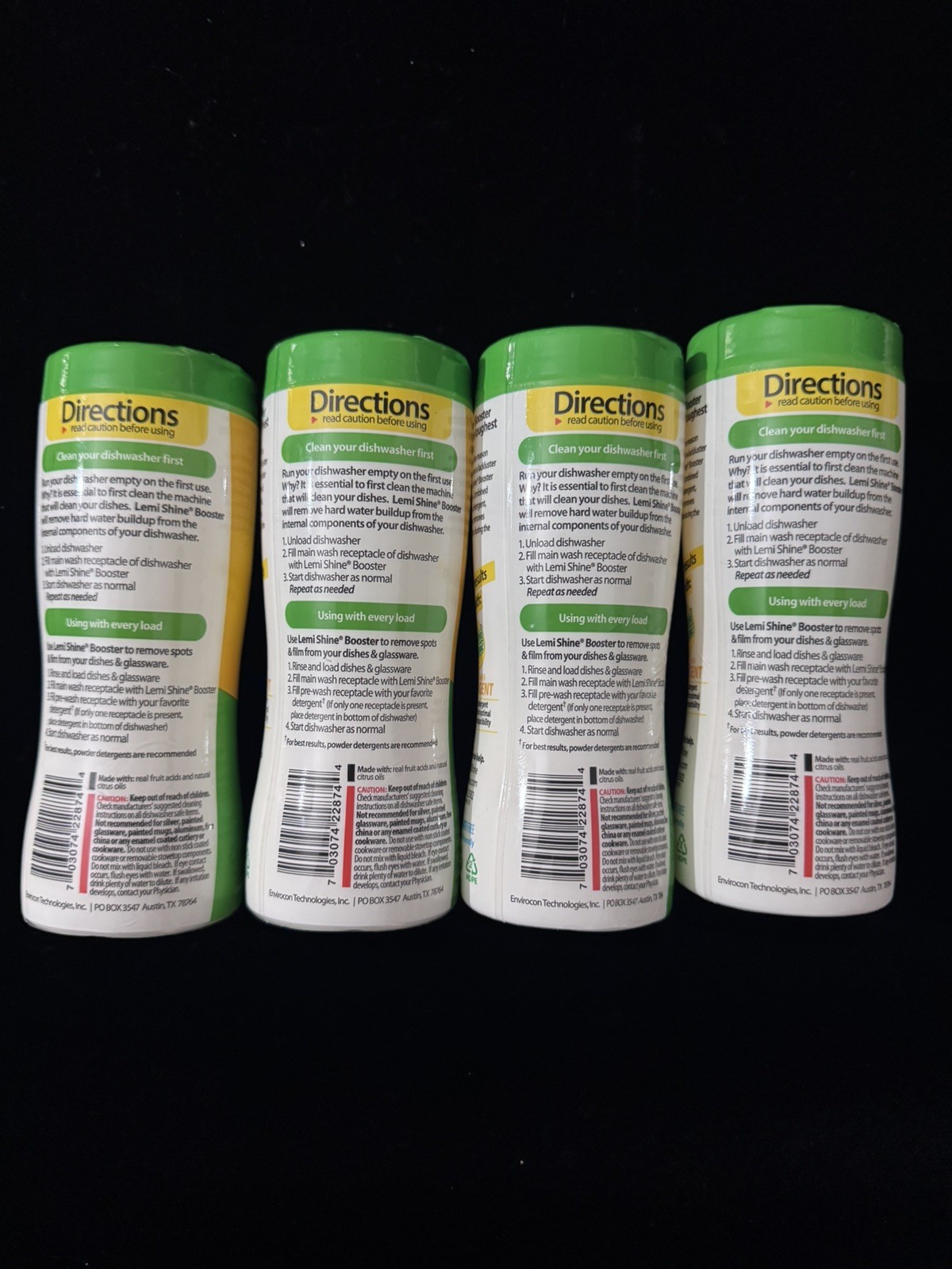 4 Lemi Shine Dish Detergent Booster 12 Oz Each ~ New – free shipping