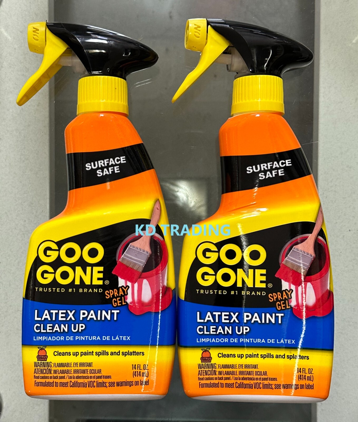 2-Pk~ GOO GONE Latex Paint Spills Splatters Imperfects CLEAN UP Quick Easy Spray
