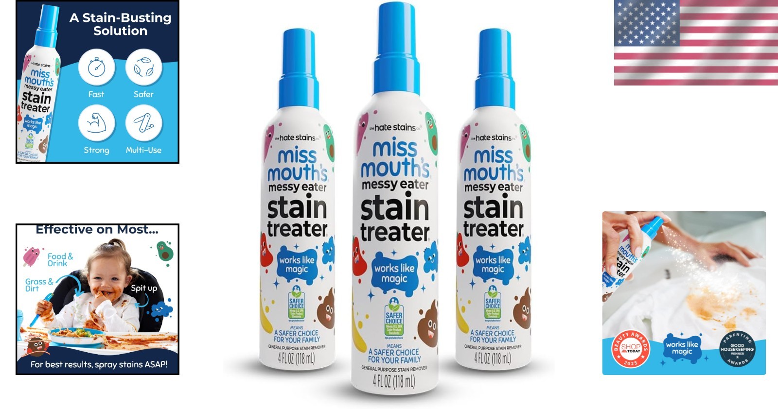 Messy Eater Stain Remover 3 Pack – No Dry Cleaning