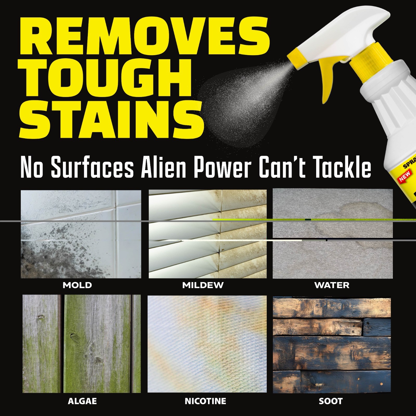 Alien Power Super Concentrated Multi-Purpose Stain Remover Set Mold Mildew Water