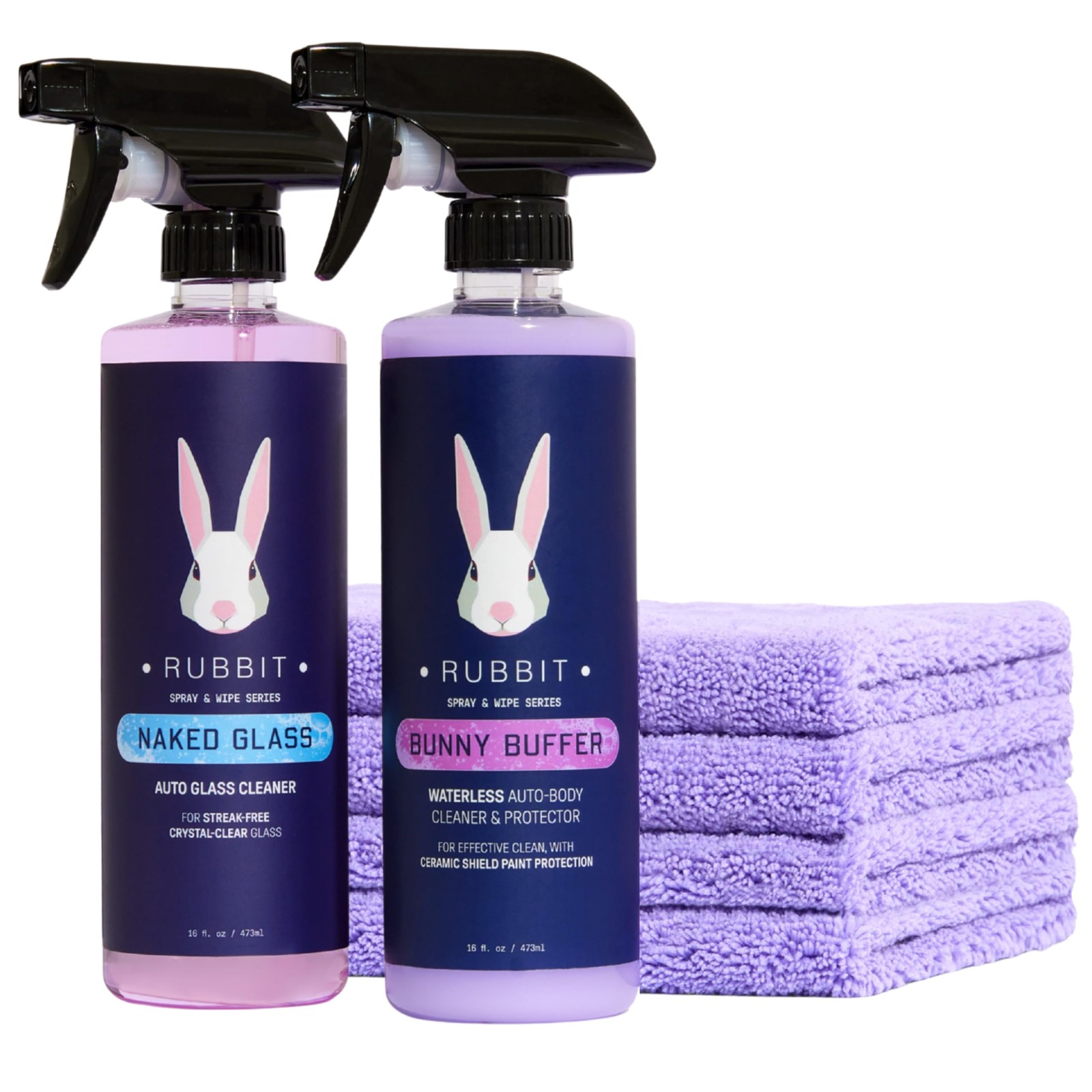 Bunny Buffer Bundle, Waterless SiO2 Ceramic Car Wash & Protect Kit with Auto …