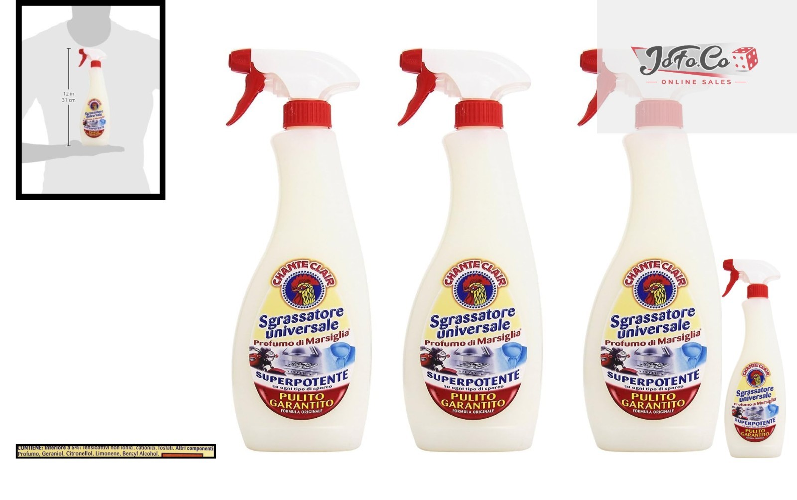 Chante Clair Sgrassatore – Powerful 750ml Cleaner with Pleasant Marsiglia Aroma