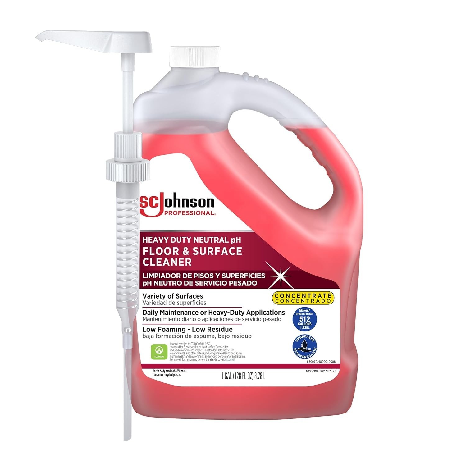 Heavy Duty Neutral pH Floor Cleaner Concentrate – 1 Gallon for Professionals