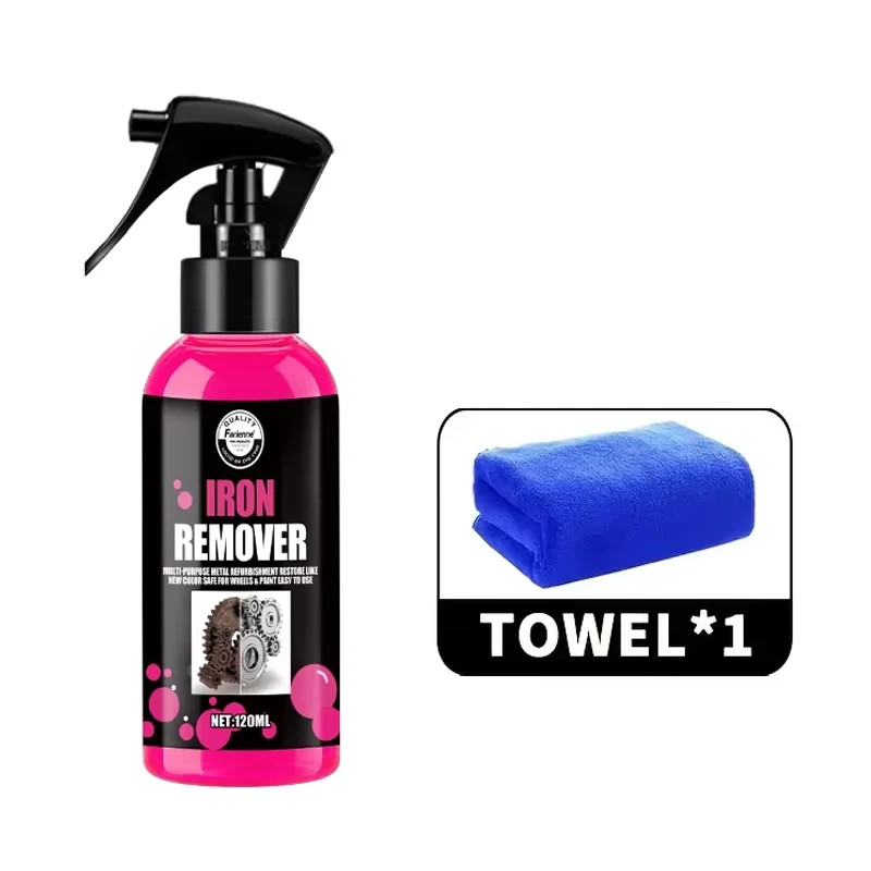 All-Purpose Rust Remover Spray 120ML Fast-Acting Iron Oxidation Eliminator