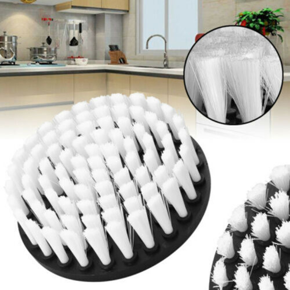 Plastic Drill Brush Rotary Scrubbing Cleaning Replacement Strong Bristle