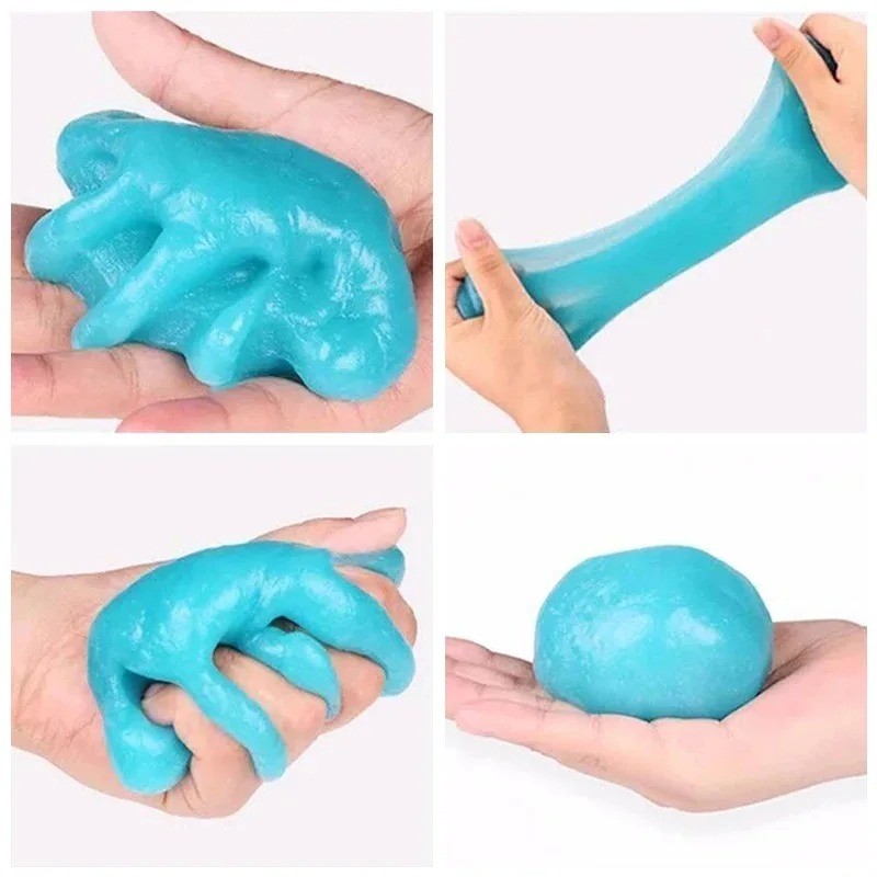 Car Cleaning Gel Slime Dust Remover Auto Interior Keyboard Cleaner 2 Pc