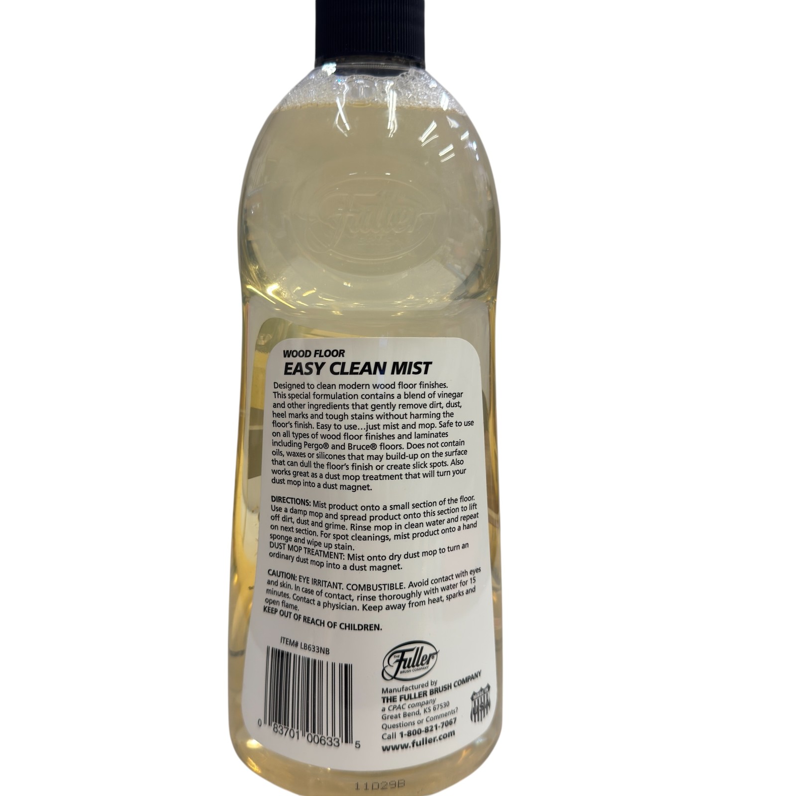 Fuller Brush Wood Floor Easy Clean Mist Cleaner 22 fl oz Laminate Polyurethane