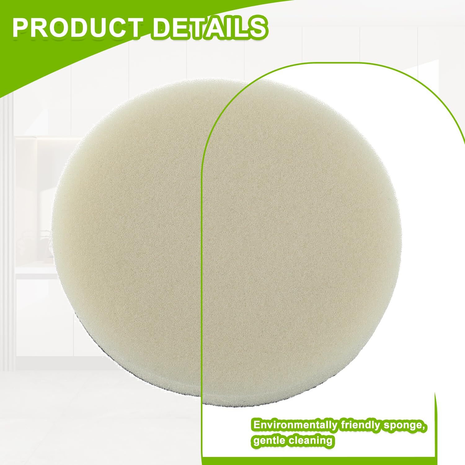 16pcs Foam Pads Power Scrubber Pads Set Electric Scrubber Replacement Scouring P