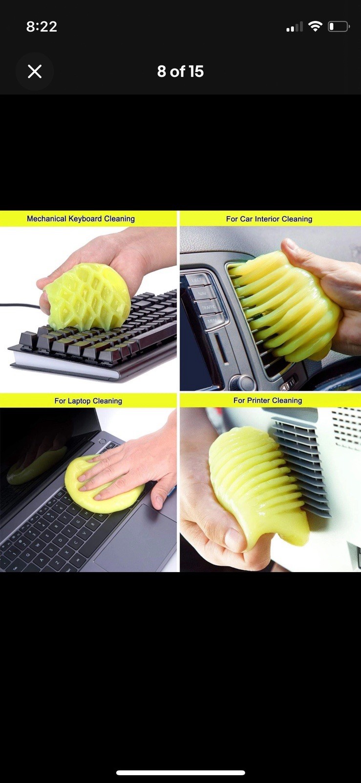 Cleaning Gel for Car Detailing Putty Car Vent Cleaner Cleaning Putty Gel-2 Count