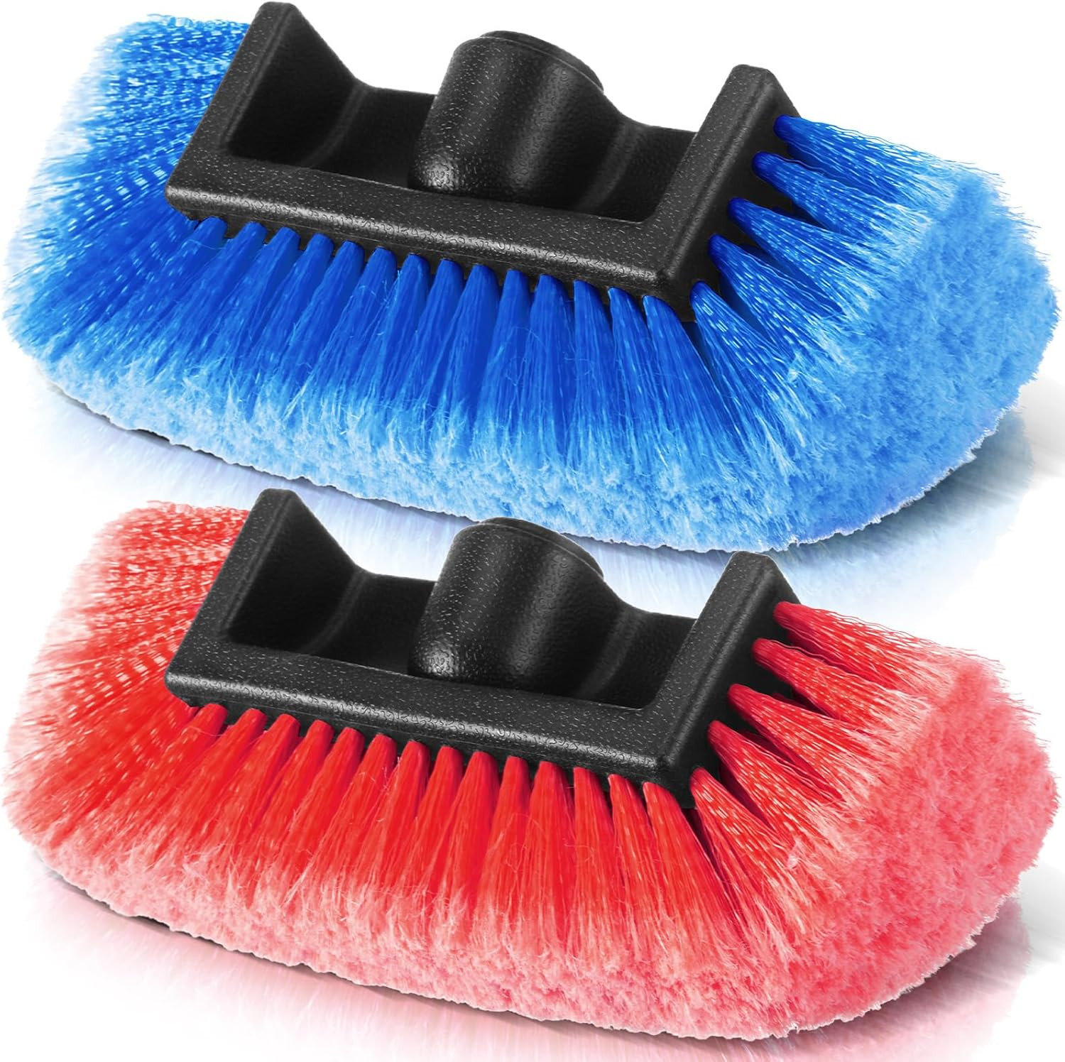 Car Wash Brush Head with Soft Detailing Bristle Flow Thru Car Cleaning Brush Ext