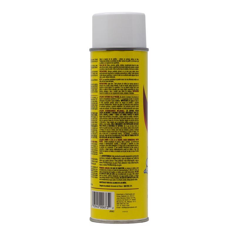 Goof Off FG673 Graffiti Remover, Opaque Viscous Liquid, 16 oz Aerosol Can Clear