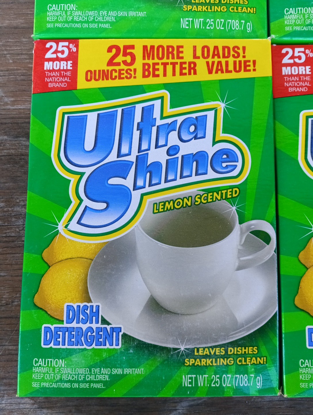Lot (2) The Home Store Ultra Shine Lemon Scented Dish Detergent