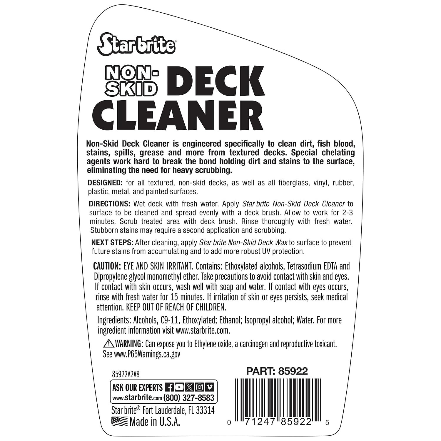 Star Brite Non Skid Deck Cleaner Fiberglass Boat Stain Remover Protector