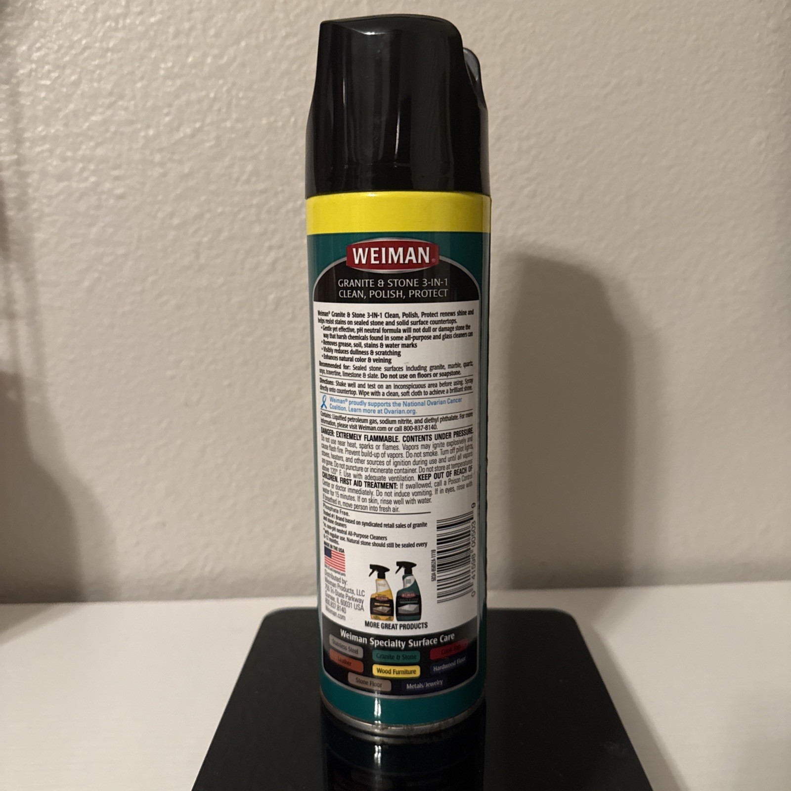 Weiman Granite And Stone 3 In 1 Discontinued HTF 17oz Clean Polish & Protect