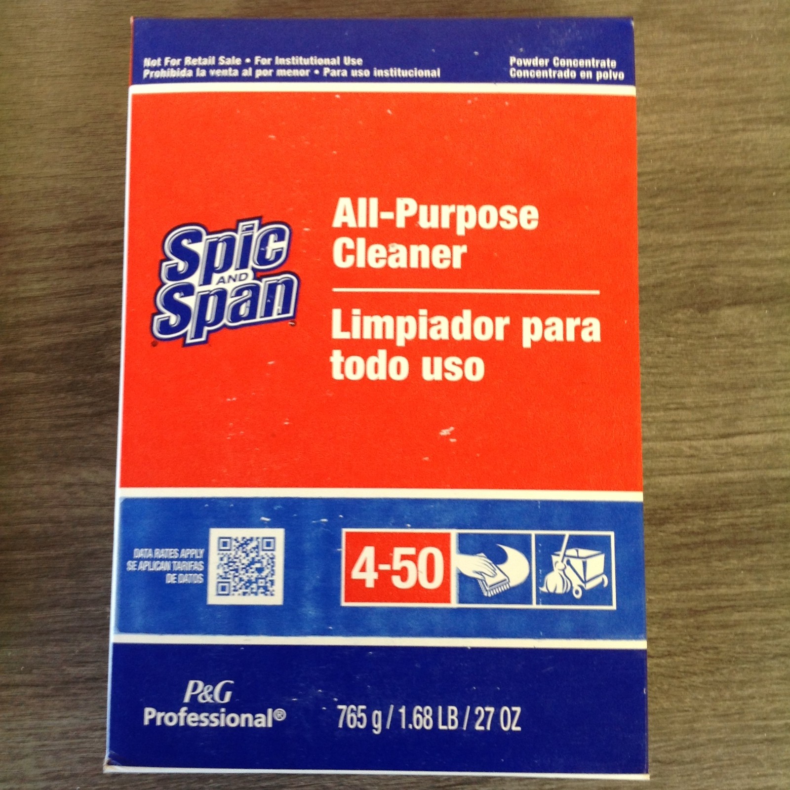 Lot of 2 Boxes Spic and Span 31973EA 27 oz. Box All-Purpose Floor Cleaner New