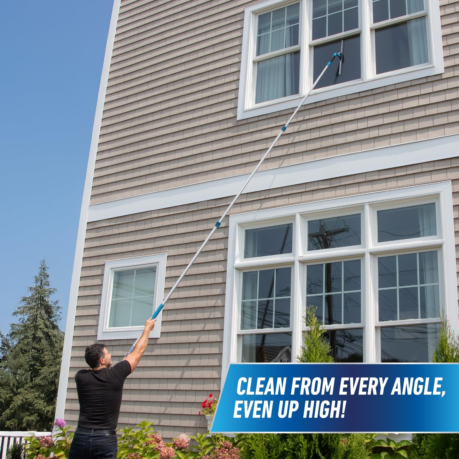 18-Inch Professional Swivel Squeegee for Home Glass Window Cleaning