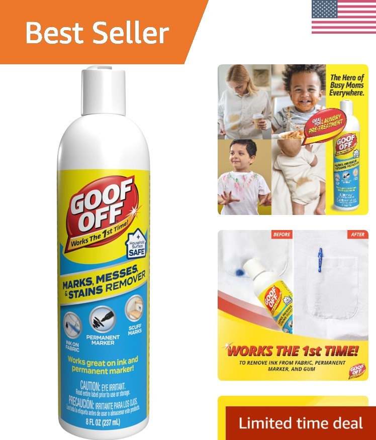 Marks, Messes & Stains Remover – Safe & Effective 8 fl. oz. Spray for Families