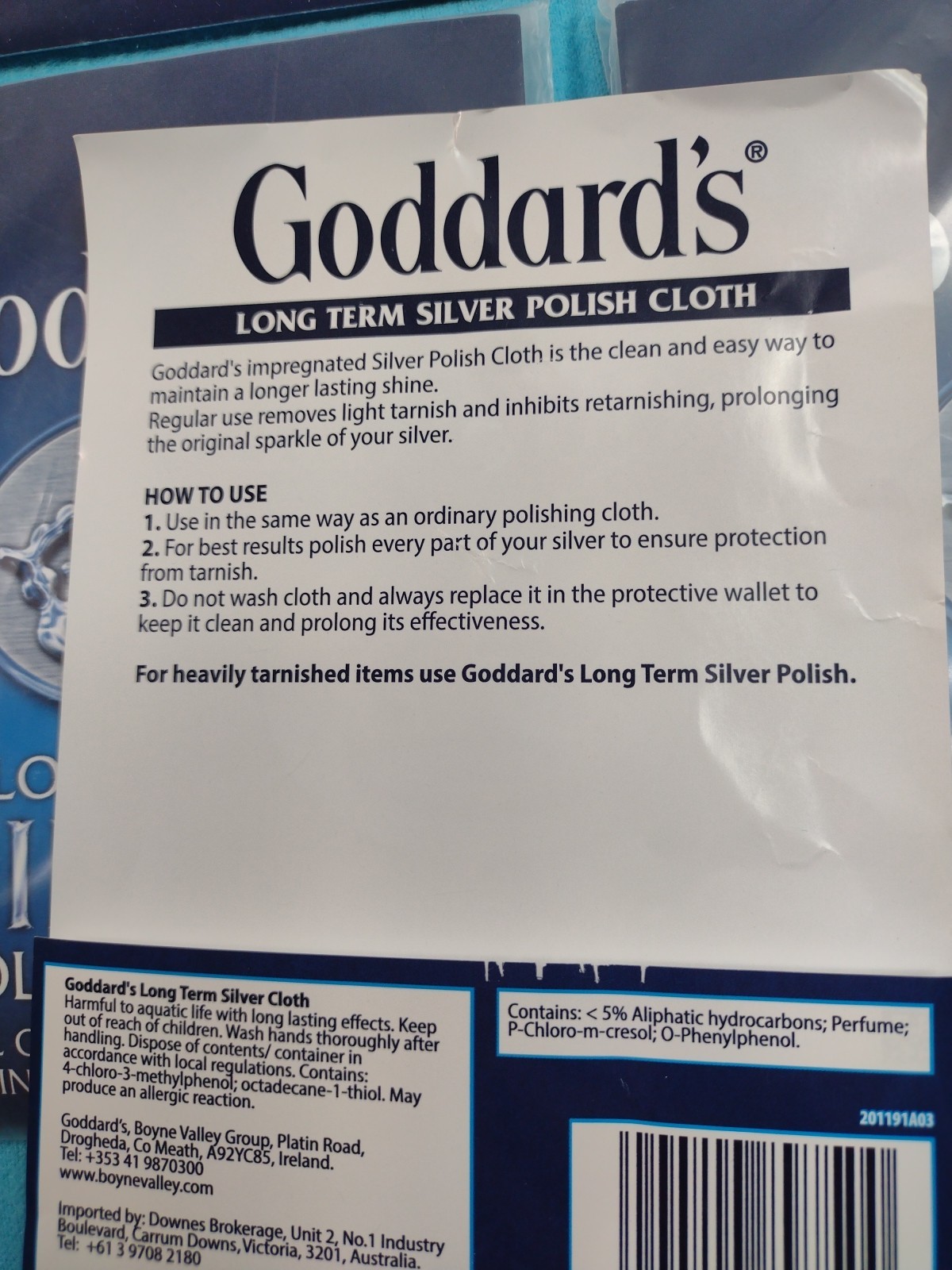 Goddard’s Long Term Silver Polish Cloth Shine NEW Lot of 4 Cloths! 17″ x 12″
