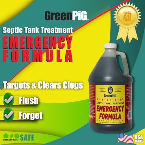 Green Pig 1 Gallon Drain Field Cleaner Septic Safe