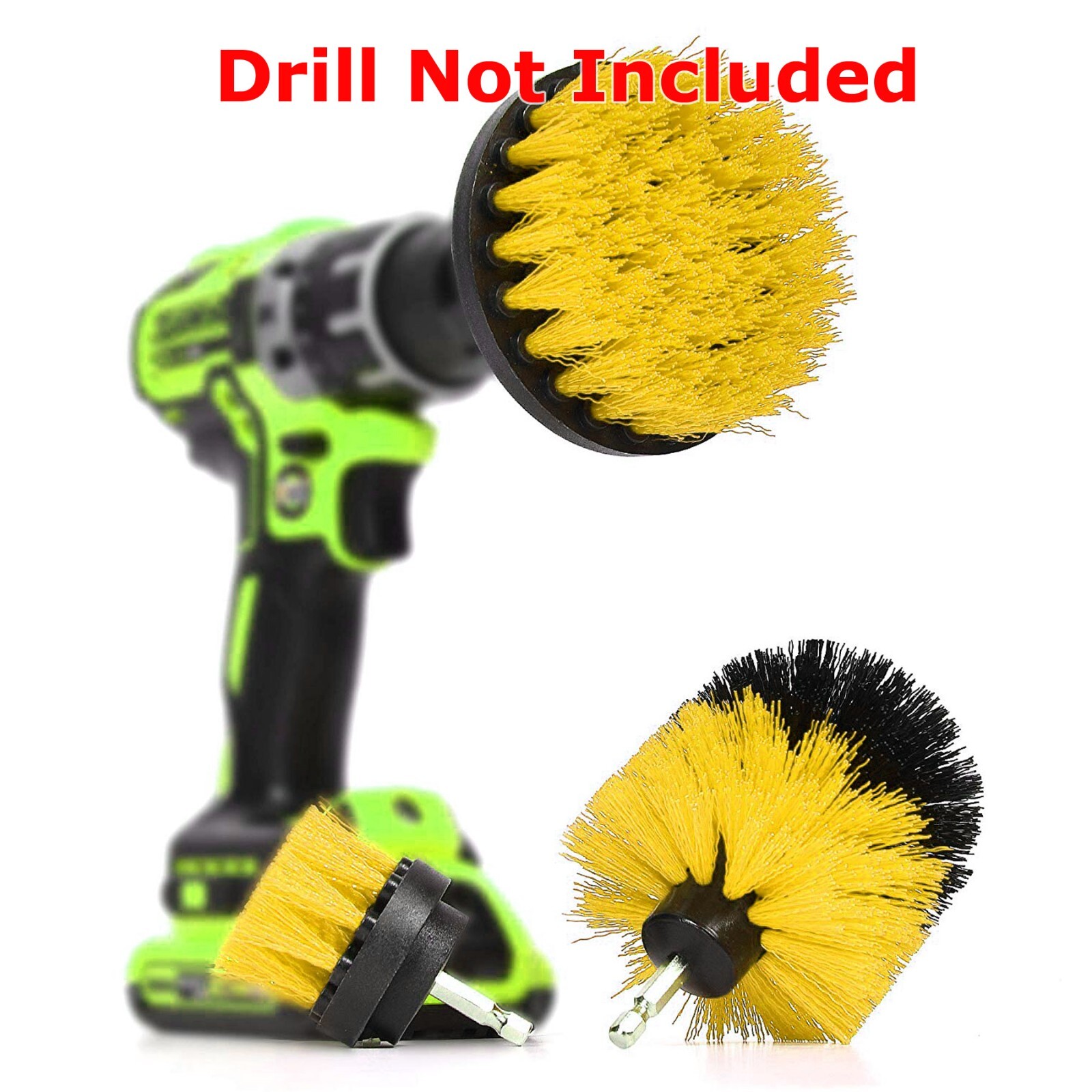 5PCS Drill Brush Power Scrubber Drill Attachments For Carpet Tile Grout Cleaning
