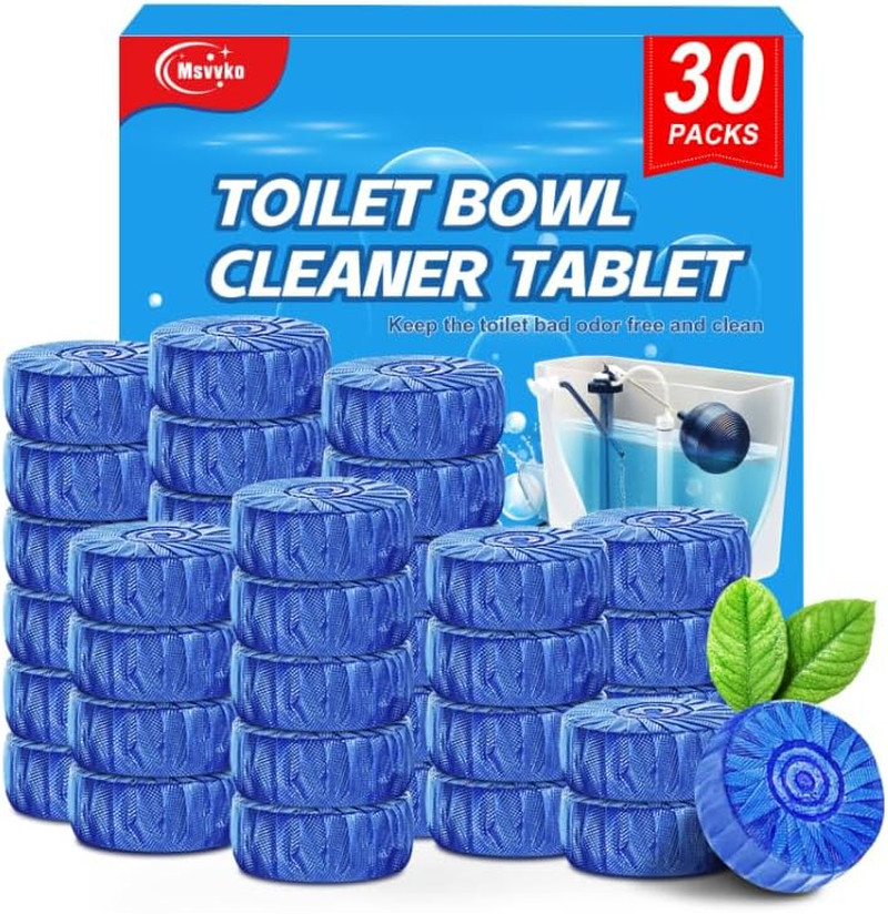Toilet Bowl Cleaner Tablets Blue Toilet Tank Cleaners, Septic-Safe Hard Water St