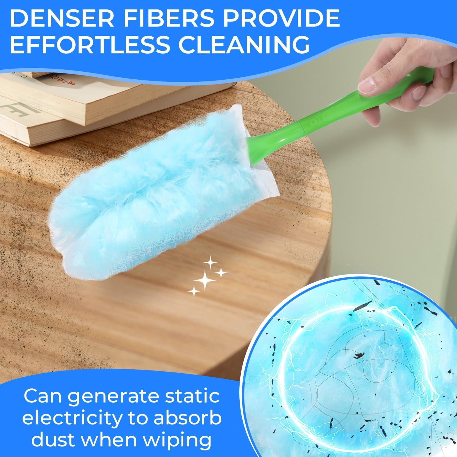 30pcs Disposable Dusters Refillsbulk Heavy Duty Dusters Refills 360 Degree Duste