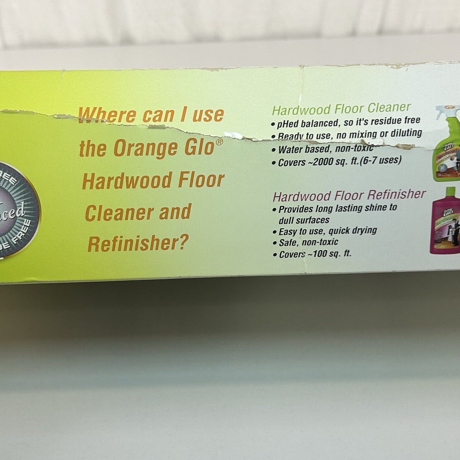 Orange Glo Hardwood Allura Floor Care System 2004 New