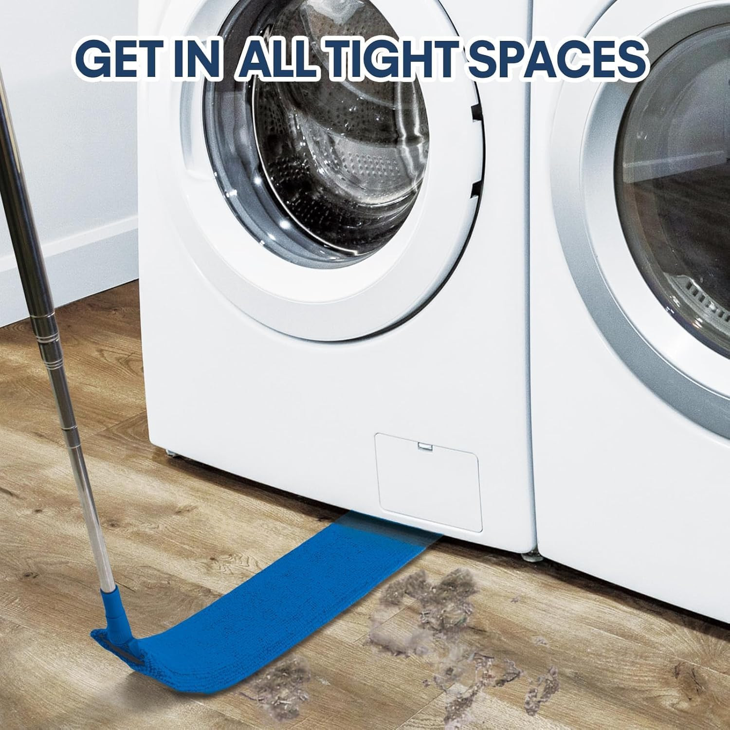 Retractable Gap Dust Cleaner with Extension Pole, Cleaning Tools with 3 Microfib