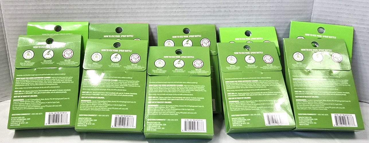 Deodorizing Bathroom Cleaner Concentrated Pods Lot of 10 x 3 Refills pp=30 pods