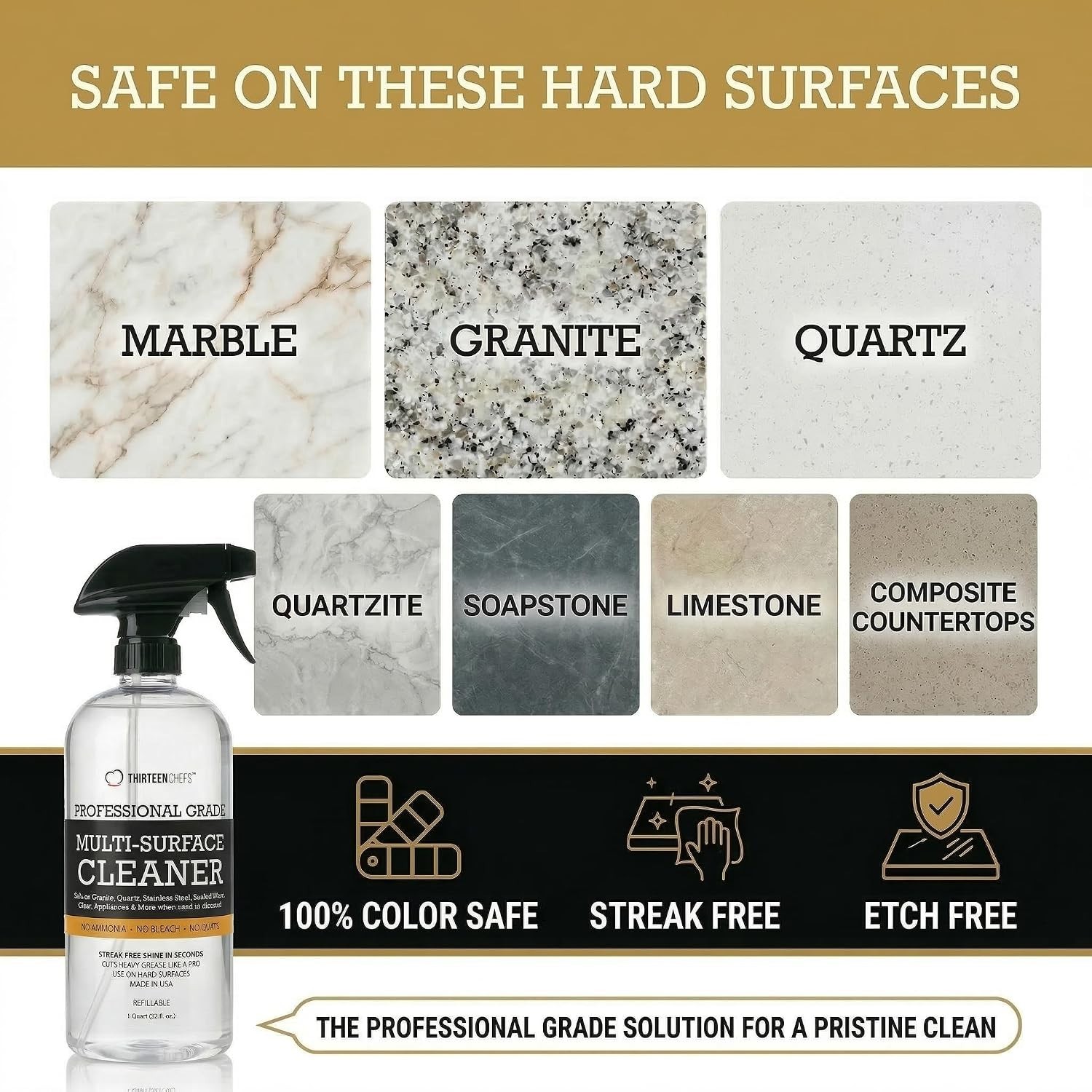 Eco-Friendly 16oz Cleaning Spray – Fume-Free & Streak-Free Multi-Surface Cleaner