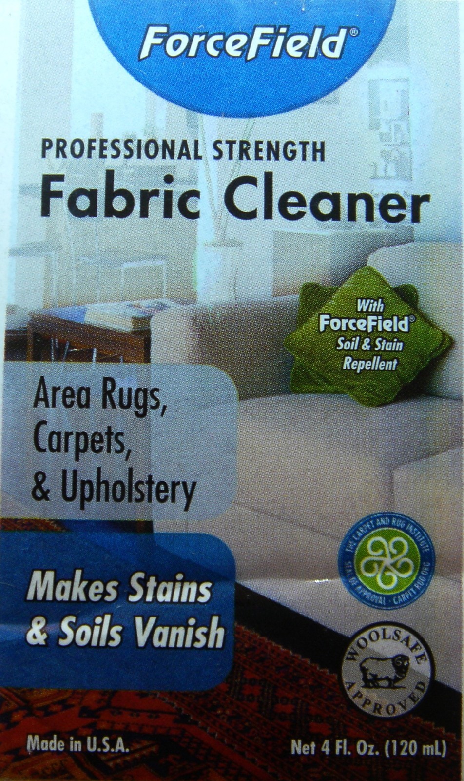 FORCEFIELD FABRIC CLEANER FLUID PROFESSIONAL STRENGTH 4oz.FREE FAST SHIPPING