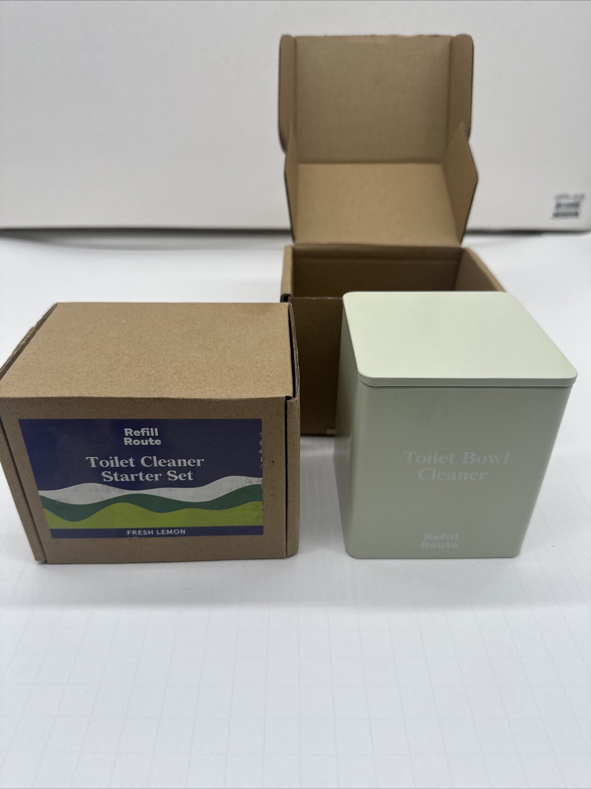 2 Pack! Refill Route Toilet Cleaner Set Fresh Lemon Bowl Tablets for Deodorizing