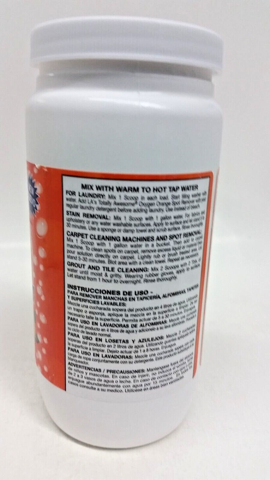 Qty 3 -LA’sTotally Awesome Power Oxygen ORANGE Base Cleaner ChlorineFree 15 ozEa