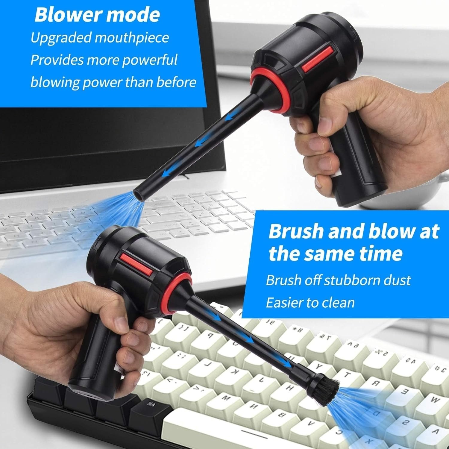 Limpiador De Aire Inalámbrico De Alta Potencia Para Computadora Y Teclado US NEW