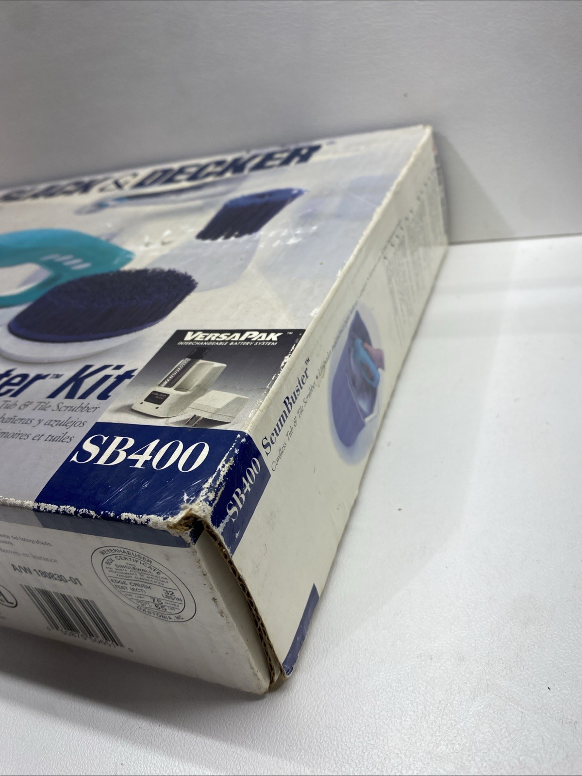 Black &Decker ScumBuster SB400 Cordless Scrubber Kit Blue VersaPak-Used-Open Box