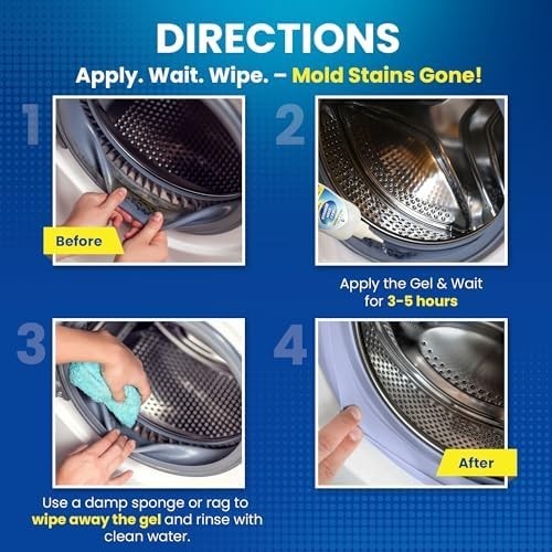 Bastion Mold Stain Remover Power Gel Cleaner Heavy Duty Cleaning Solution for Fr