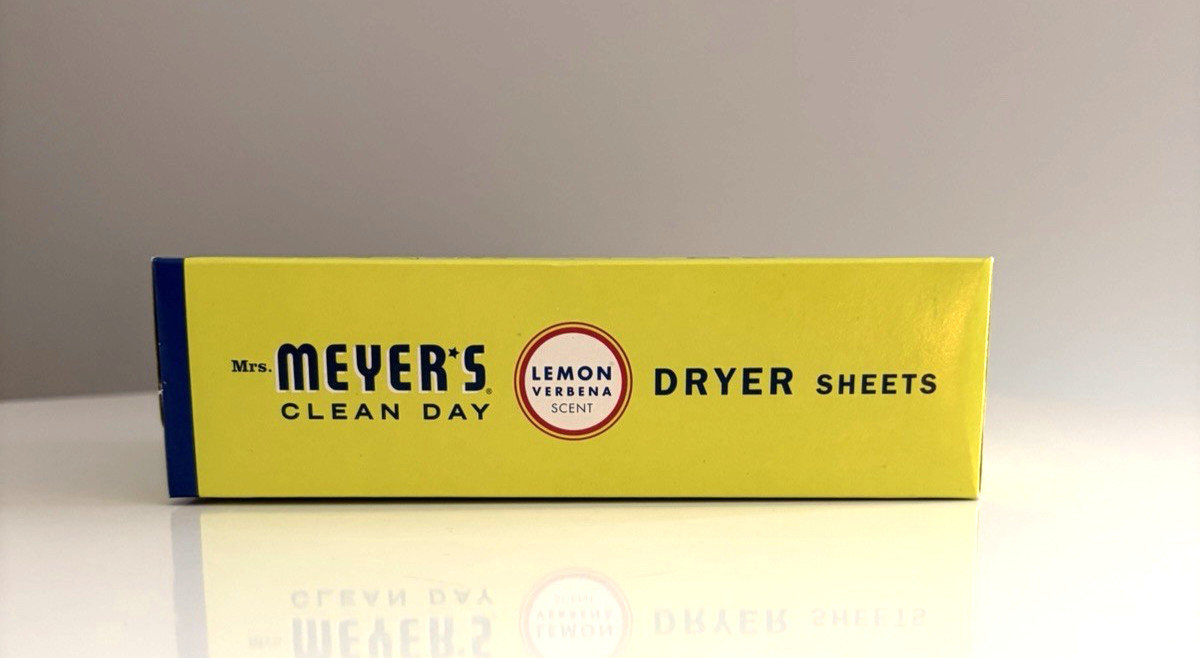 Mrs. Meyer’s Clean Day Dryer Sheets Lemon Verbena 80 Paper Sheets Sealed