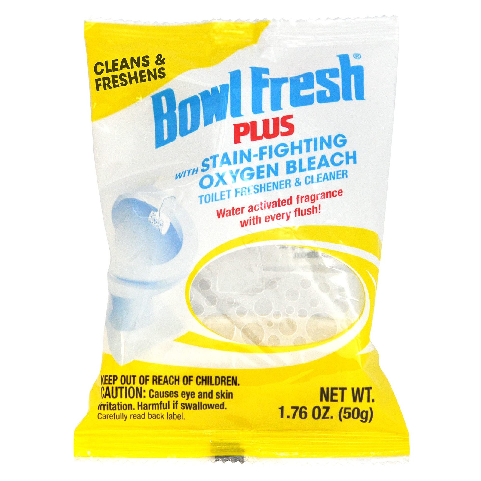 Toilet Bowl Cleaner & Deodorizer, Water Activated Fragrance, 4-Pack
