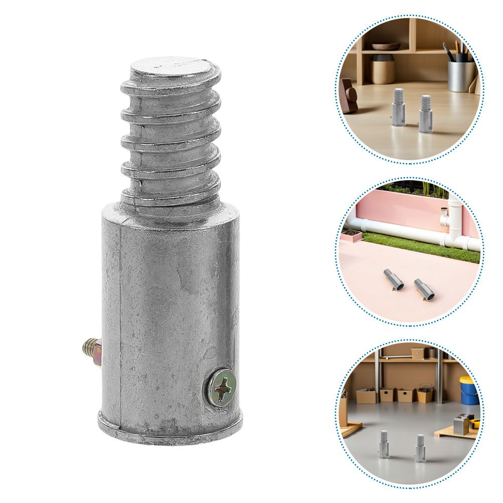 2 Set Mop Broom Brush Adapter Tips Extension Poles Repairing Part