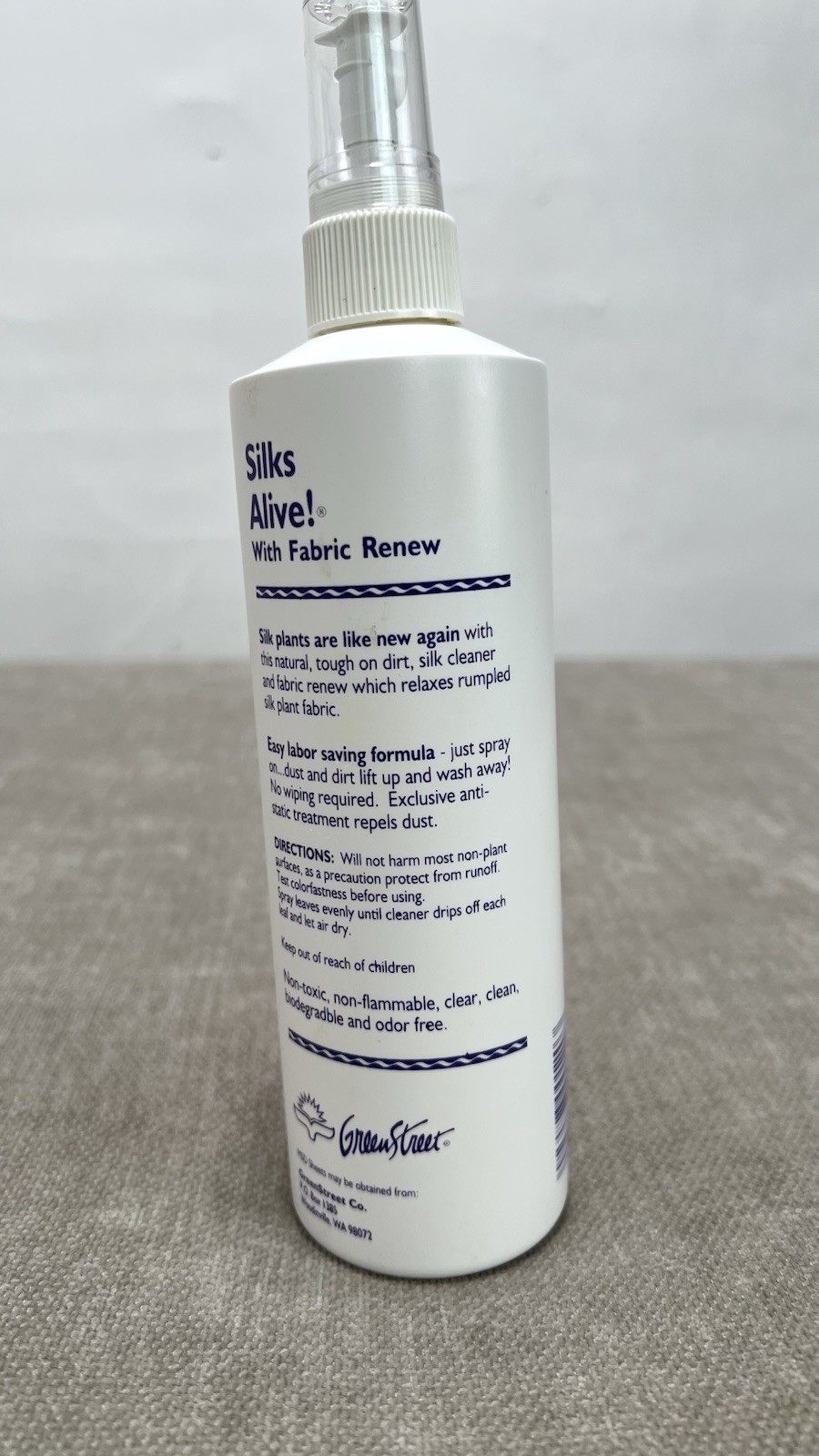 Silks Alive Artificial Plants Foliage Cleaner Spray GreenStreet 12 Oz Full Vtg