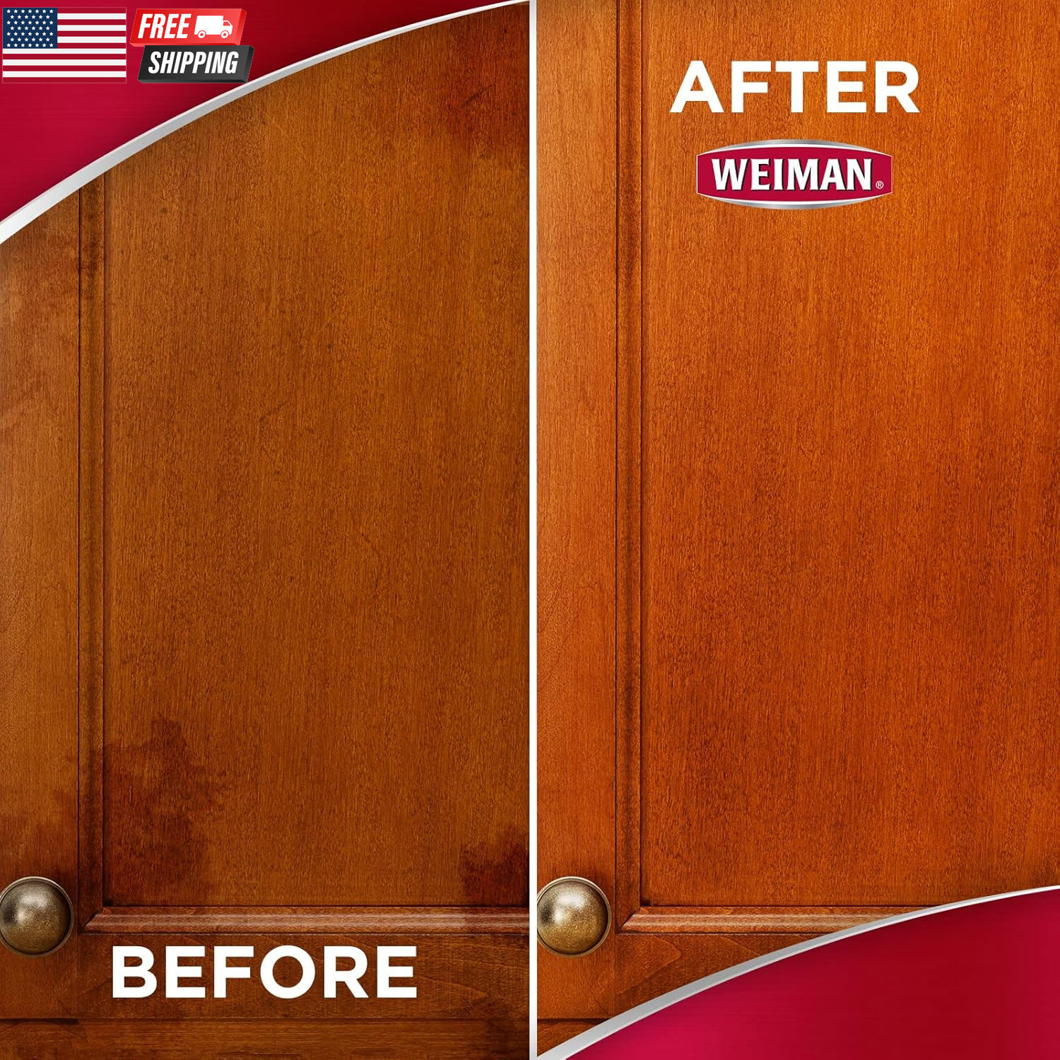 Cabinet and Wood Cleaner, Shine, Clean and Protect Spray – for Wood Cabinets, Fu