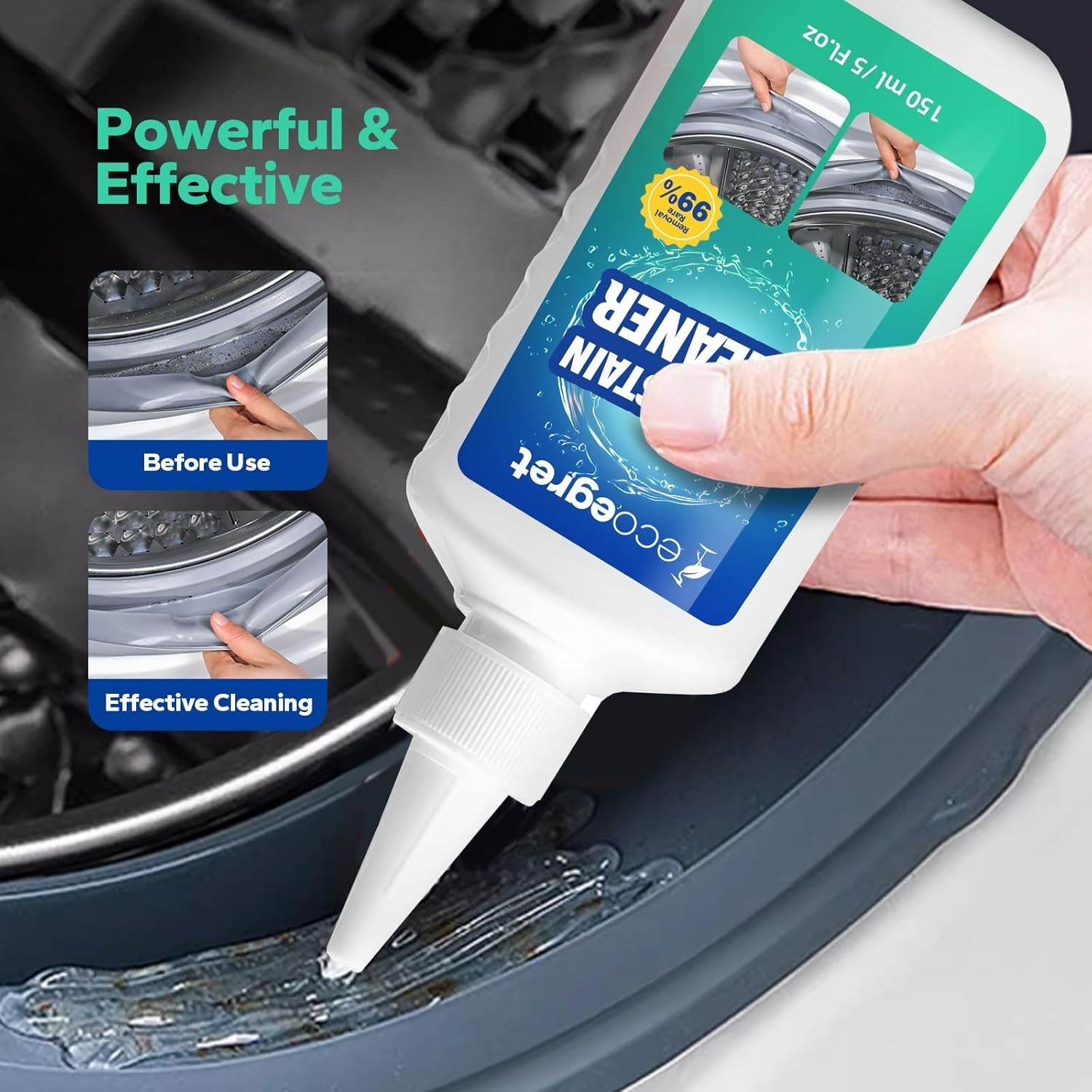Eco-Friendly Mold Stain Remover Gel 5 Fl Oz – Powerful, Safe & Easy Application