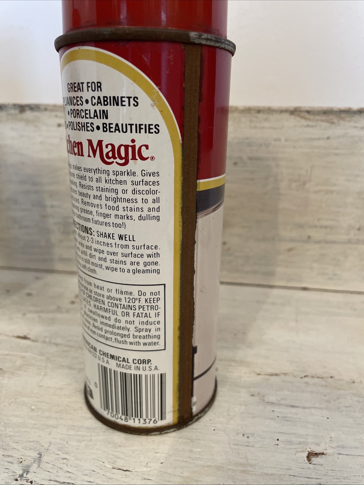 2 Vtg 80’s Cleaning Spray Can Countertop & Kitchen Magic Discontinued Retro Prop