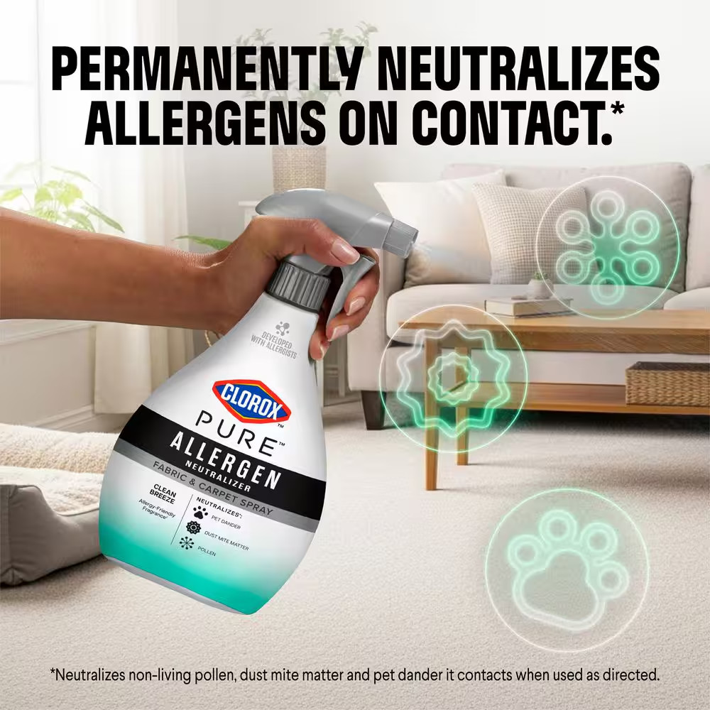 26 Oz. PURE Allergen Neutralizer Clean Breeze Fabric Refresher and Carpet Spray