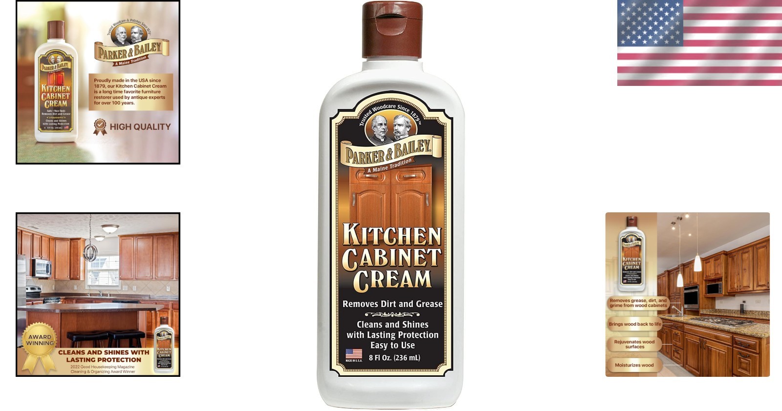 8oz Kitchen Cabinet Cream – Gentle Shine Restorer & Protector for Wood Surfaces