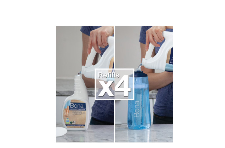 128 fl oz Unscented Hardwood Floor Cleaner Refill Multi-Surface Cleaning Solutio