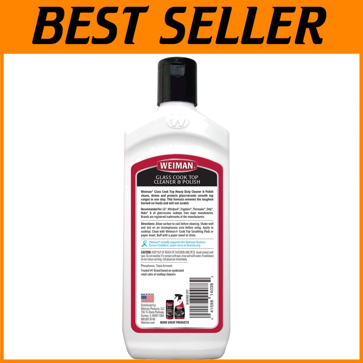 Streak-Free Cook Top Cleaner 10oz – 6 Pk