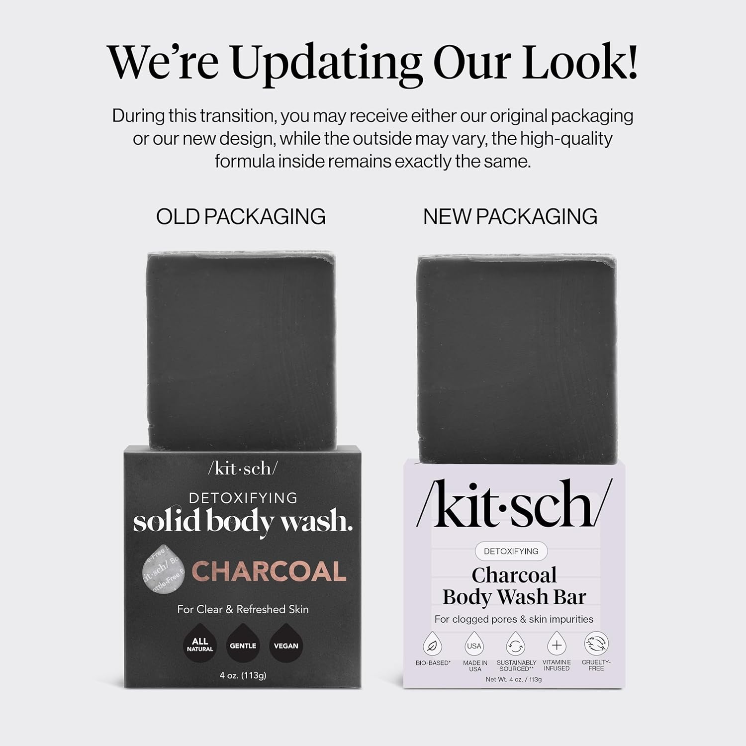 Charcoal Soap Body Wash Bar – Detoxifying Bar Soap with Activated