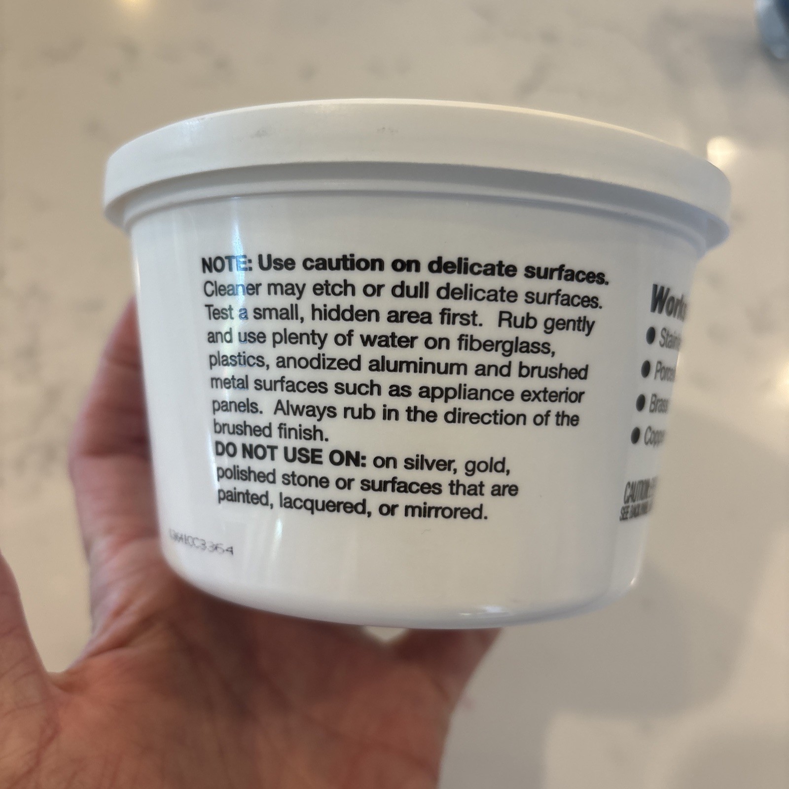 My Cleaning Secret Cleaner by Chef Tony Simoniz 14 Oz Tub New Open Container